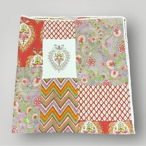 Nostalgia Home Fashion patchwork Queen size Quilt orange cotton spring summer